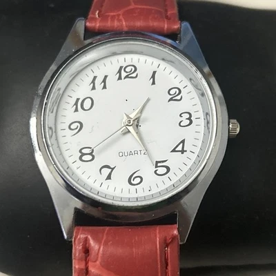 Reloj Mujer Easy Read Rojo BATERÍA NUEVA  Foto 1 de 4