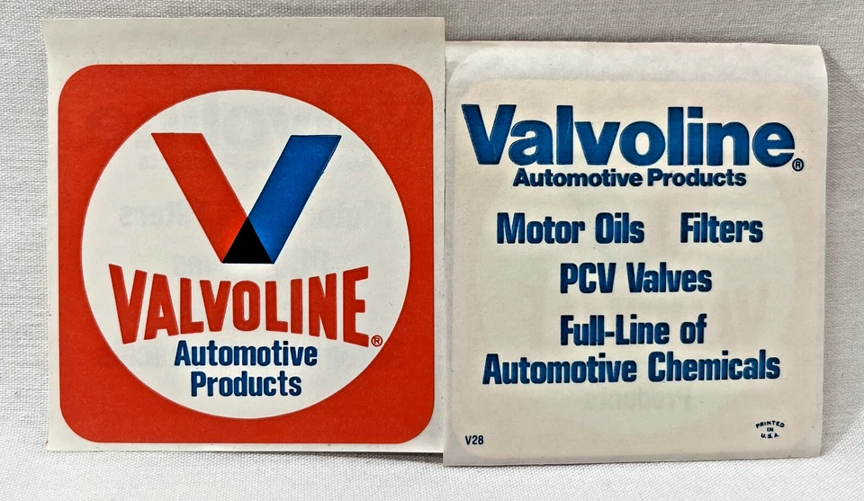 10 Vintage Valvoline Automotive Products Stickers Hot Rat Rod NHRA Original - Image 1 of 1