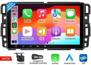 CAM+Car Stereo Android Auto 14 CarPlay GPS WiFi For GMC Chevy Yukon Sierra Tahoe - Picture 1 of 23