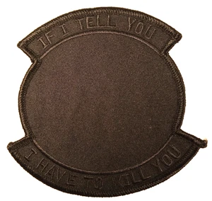 VX-4 Point Mugu If I Tell You Have To Kill Air Test Evaluation Squad Patch Black - Picture 1 of 2