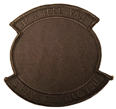 VX-4 Point Mugu If I Tell You Have To Kill Air Test Evaluation Squad Patch Black - Image 1 of 2