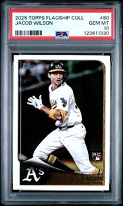 2025 Topps Flagship Collection #80 Jacob Wilson Rookie PSA 10 - Picture 1 of 2