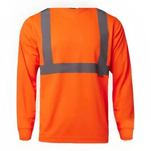 2XL Wolverine HI-VIS Langarm-T-Shirt Sicherheit orange ANSI Klasse 3 neu mit Etikett - Bild 1 von 4