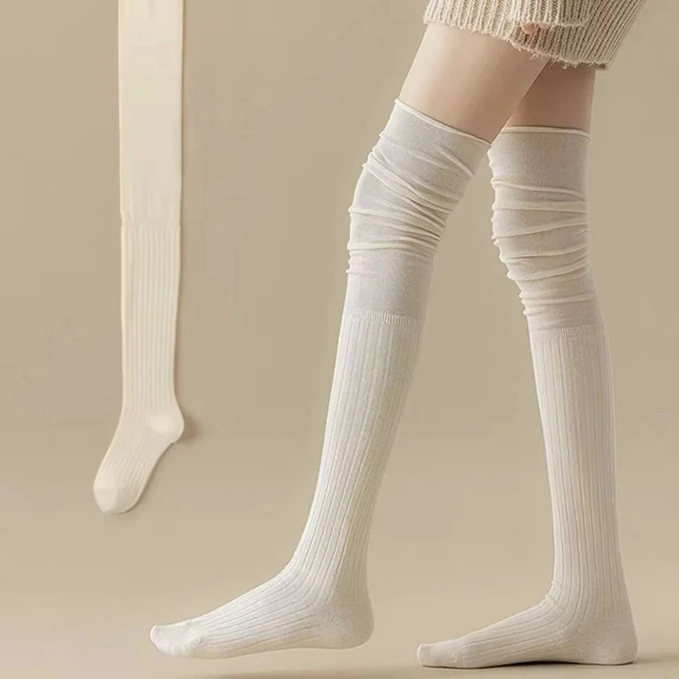 Oversized Over Knee Strümpfe Damen Lässige Thermo Socken Baumwolle - Bild 1 von 1