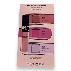 Yves Saint Laurent / YSL Make Me Blush Liquid Blush 3-Shade Sample Card - Picture 1 of 2
