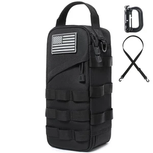 Heavy Duty Small Tool Bag with D-Ring Clip,US Flag Patch & Shoulder Strap - S... - Picture 1 of 7