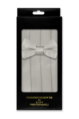 Juego de pajarita y pajarita Vesuvio Napoli color liso niños cumberbund pajarita Foto 1 de 2