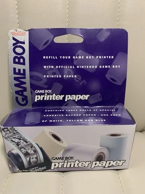 NEW Sealed Game boy Color PRINTER PAPER 3 ROLLS refill carton box by Nintendo - Image 1 of 4