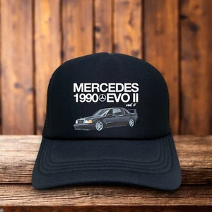 Gorra de camionero Mercedes 1990 Evo II para hombre negra Snapback gorra de automóvil de lujo - Imagen 1 de 5