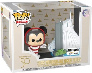 Funko Pop Town! Walt Disney World 50th #28 Space Mountain & Mickey Mouse Amazon - Picture 1 of 8