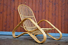 Vintage Bambus Sessel Retro Easy Chair 70er Rattan Korbsessel 60er