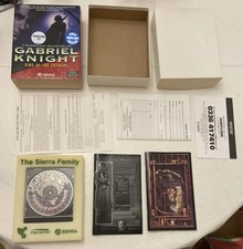 GABRIEL KNIGHT : SINS OF THE FATHERS IBM PC - SIERRA - RARE - Complete UK