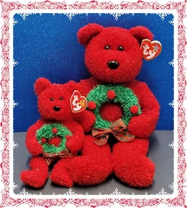 🎄2006 HOLIDAY TEDDY SET🎄 TY Beanie BUDDY & BABY - MWMT's  - Foto 1 di 3