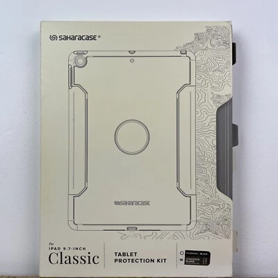 New SaharaCase Classic Case Black - Glass Screen Protector for iPad 9.7" 2017/18 - Image 1 of 4