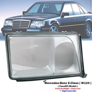 Front Right Headlight Glass Lens Fit For Mercedes-Benz W124 E320 E420 1994-1996 - Picture 1 of 6