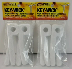 2 PACK NEW WILDLIFE RESEARCH KEY WICK HIGH INTENSITY SCENT DISPENSER 8 TOTAL - Picture 1 of 4