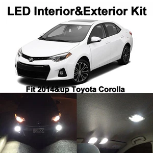 10 x White LED Interior Fog Reverse Tag Lights Bulbs For 2014 2015 2016 Corolla - Picture 1 of 9