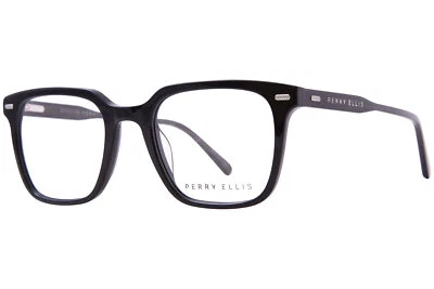 Anteojos Perry Ellis PE1335-2 para hombre negro brillante/cristal de humo borde completo 52 mm Foto 1 de 4