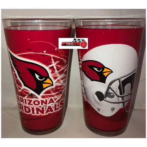 Arizona Cardinals Boelter NFL Sublimated Volt 16oz Pint Glass Set FREE SHIP!! Cover