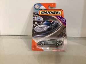 Matchbox Gray 2015 Corvette Stingray Police MBX Highway 24/100 1/64 Diecast - Picture 1 of 1
