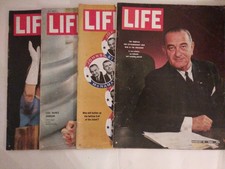 Life Magazine-lot of 4-August 14, 1964, May 8,1964, May 15, 1964, July 24,1964