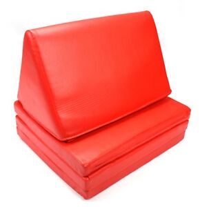Waterproof Red Vinyl three fold Thai Cushion, 52cm wide x 178cm long. Thailand