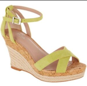 Charles By Charles David. Espadrille wedge.  Green. New!!  Size 5.5 MSRP-$69