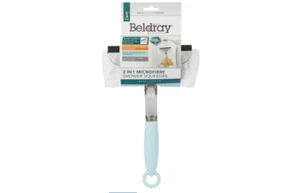 Nuovo Beldray Spray Pulitore Finestre 2in1 Seccatoio e Panno in Microfibra Pad UK - Foto 1 di 3