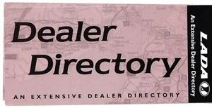 Lada Dealer List 1996-97 UK Market Foldout Brochure - Picture 1 of 2