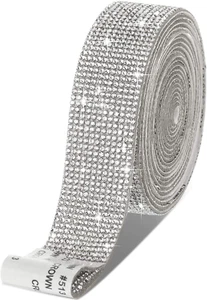 Self Adhesive Rhinestone Strips Diamond Bling Crystal Ribbon Sticker Wrap for Cr - Picture 1 of 12