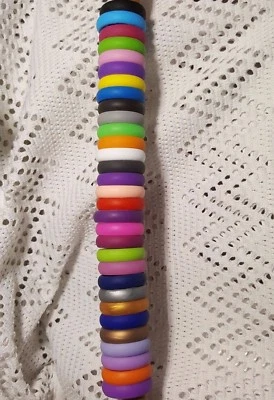 Nuevo Alianza de Boda de Silicona Flexible 4 5 6 7 8 9 Mujer Niña Mujer Foto 1 de 4