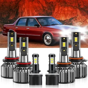 For Buick Century 1997-2003 6Pcs LED Headlight Bulb Hi/Low+Fog Light Combo White - Picture 1 of 12