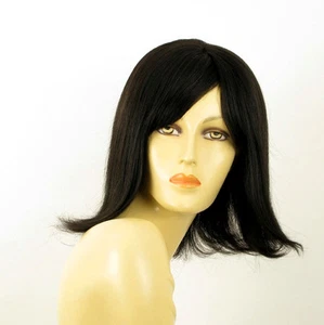 perruque femme 100% cheveux naturel noir ref HELENA 1b - Picture 1 of 7