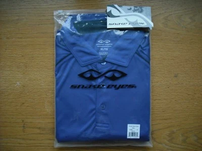 Camisa polo de golf para hombre nueva con etiquetas ojos de serpiente manga corta azul cobalto microfibra talla: XL Foto 1 de 3