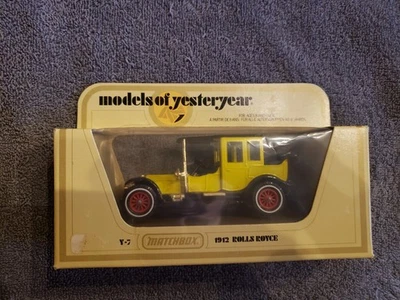 Matchbox "Models Of Yesteryear" Y-7 - 1912 Rolls Royce - 1:48 Scale - 1978 - Image 1 of 4