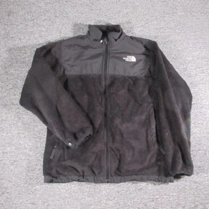 North Face Jacket Girls XL Black Full Zip Fleece Denali Soft Outdoors Hiking - Picture 1 of 7