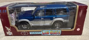 1992 TOYOTA LAND CRUISER ROAD LEGENDS 1/18 Die Cast Car Blue - Picture 1 of 8