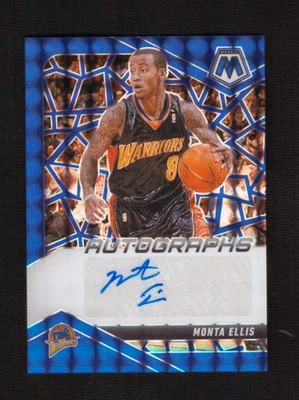 2024-25 Panini Mosaic Monta Ellis Choice Blue Prizm Auto 14/49 Warriors - Image 1 of 2