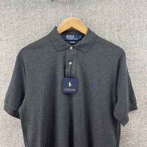 Polo Ralph Lauren Pima Soft Touch Interlock Grau Polo Herren Small Vintage Neu! - Bild 1 von 13