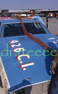 1973 NASCAR Ed Negre DODGE - 35mm Racing Slide - Picture 1 of 1