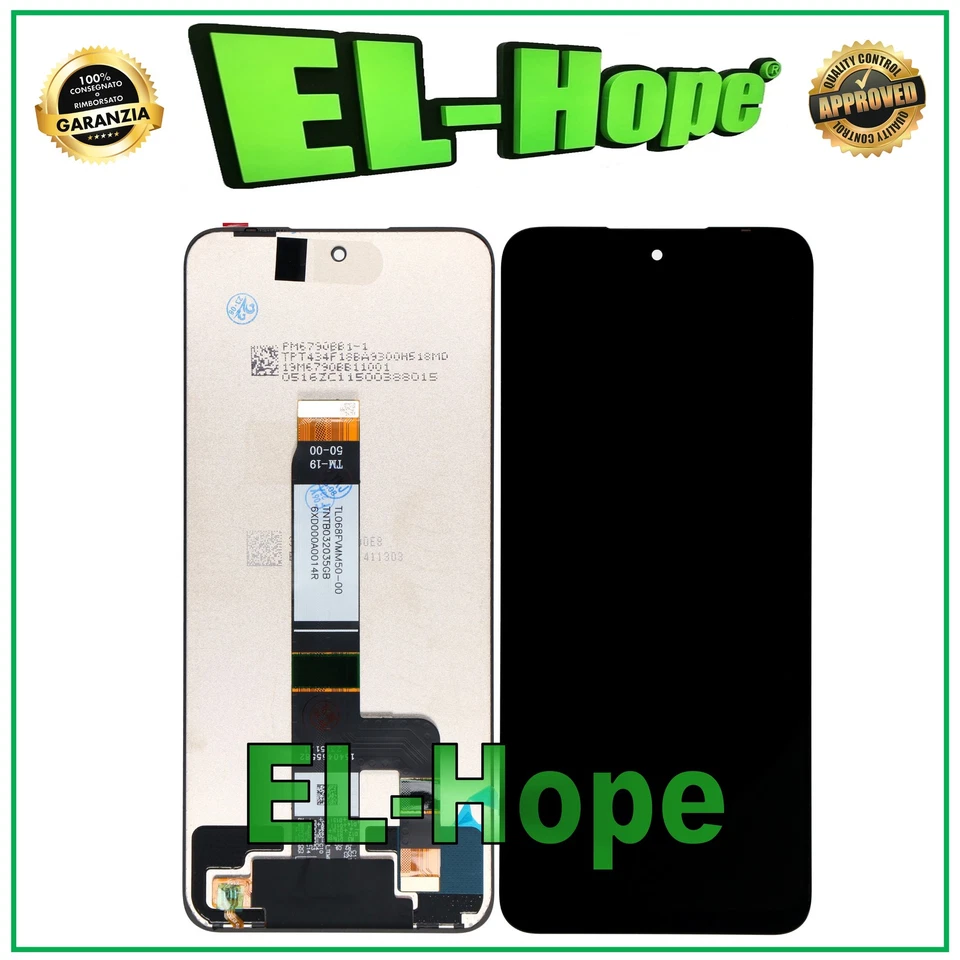 DISPLAY LCD PER XIAOMI REDMI NOTE 12R 23076RA4BC TOUCH SCREEN SCHERMO VETRO - Immagine 1 di 1