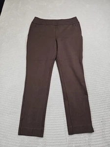 Pantalone donna morbido circostante marrone medio pull on jegging elasticizzato casual - Foto 1 di 8
