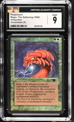 POWERLEECH Antiquities U Reserved List CGC 9 MTG [Nostalgium] - Image 1 of 2