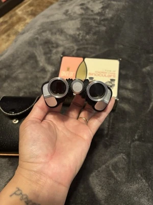 Binolux  Micron Type Binoculars 7 x 18 model  NO. 4041   Coated Lenses - Image 1 of 4