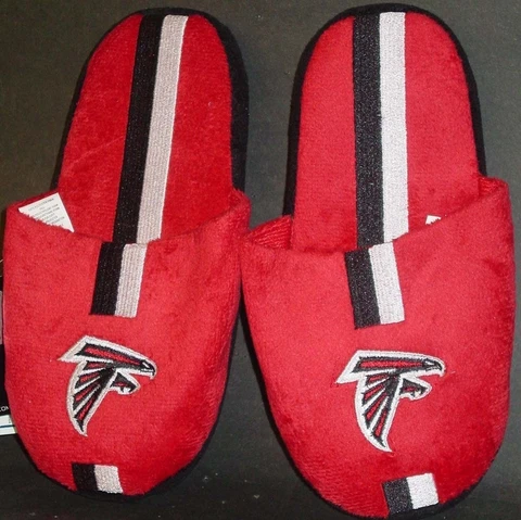 NFL Slippers, "Atlanta Falcons" (Youth X-Large) NEW Cover
