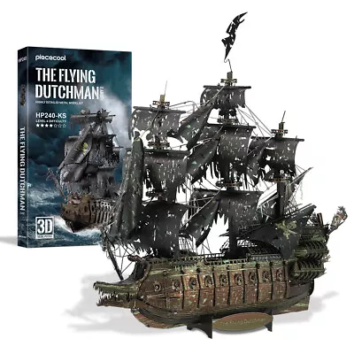 Piececool The Flying Dutchman Pirate ShipMetal Model Building Toy Collection - Image 1 of 4