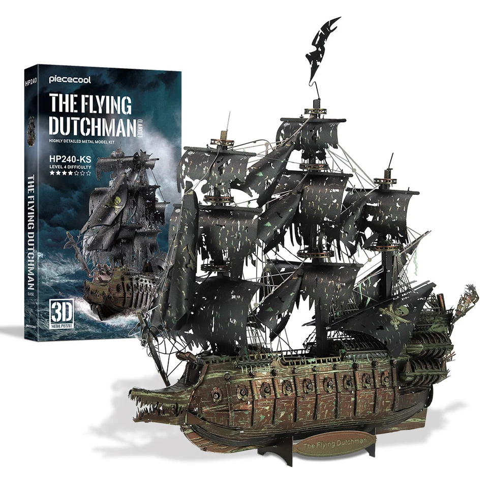Piececool The Flying Dutchman Pirate ShipMetal Model Building Toy Collection - Image 1 of 4