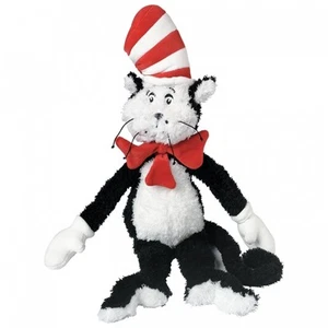 Dr. Seuss Cat in the Hat Black White Red Stuffed Plush Manhattan Toy 3yrs+ NEW - Picture 1 of 3