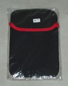 BLACK NEOPRENE CASE COVER SLEEVE BAG FOR 7” TABLET / IPAD MINI BNIP - Picture 1 of 2