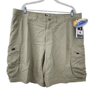 New NWT Men's Columbia Titanium UPF 50 Million Mile II Shorts In Fossil 42 - Picture 1 of 7
